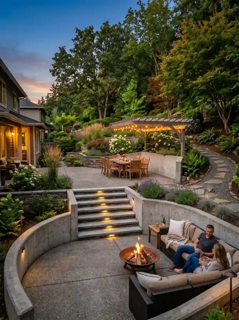 Create a Multi-Level Concrete Patio