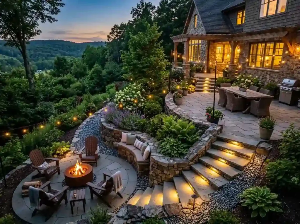Create a Multi-Level Patio on a Sloped Yard