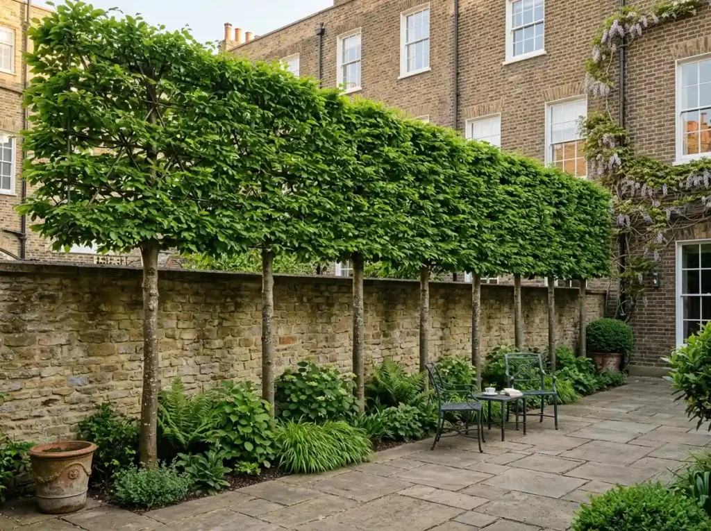 Create a Raised Screen With Pleached Trees