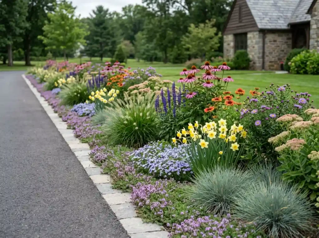Create a Repeating Perennial Flower Border