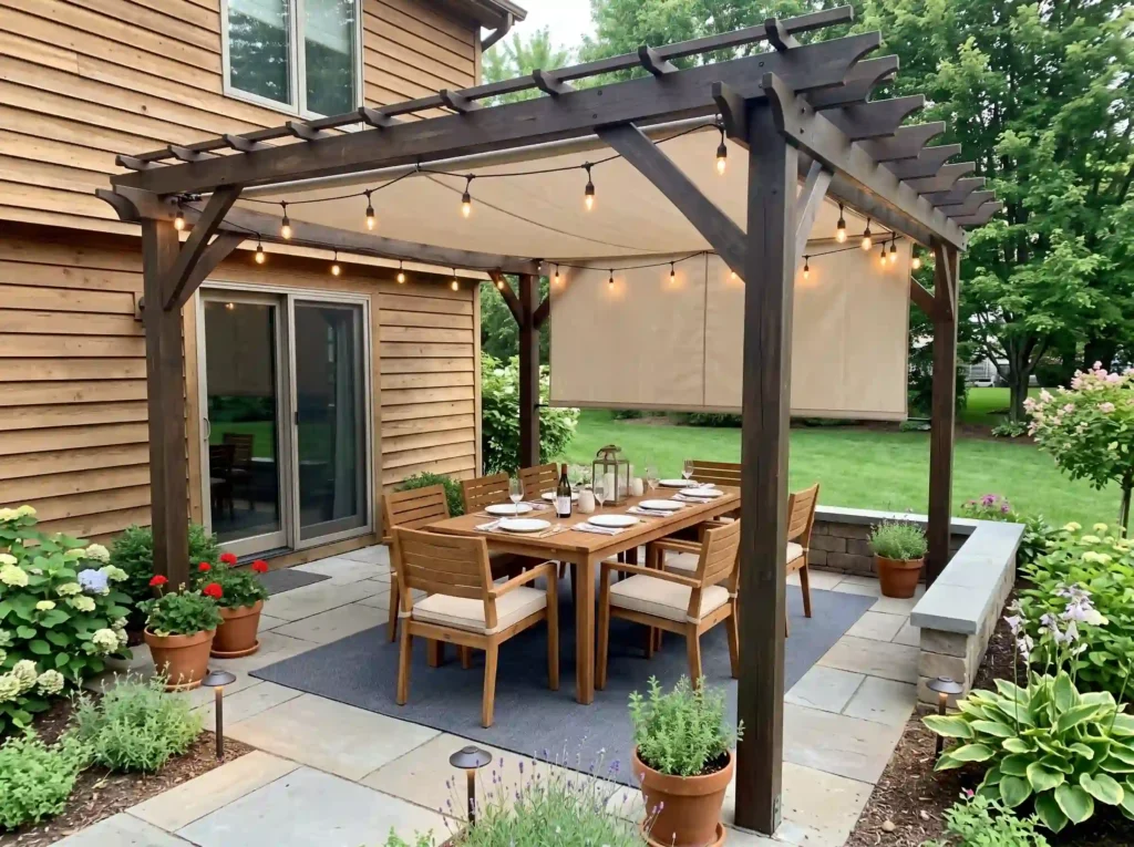 Create a Shaded Outdoor Dining Area