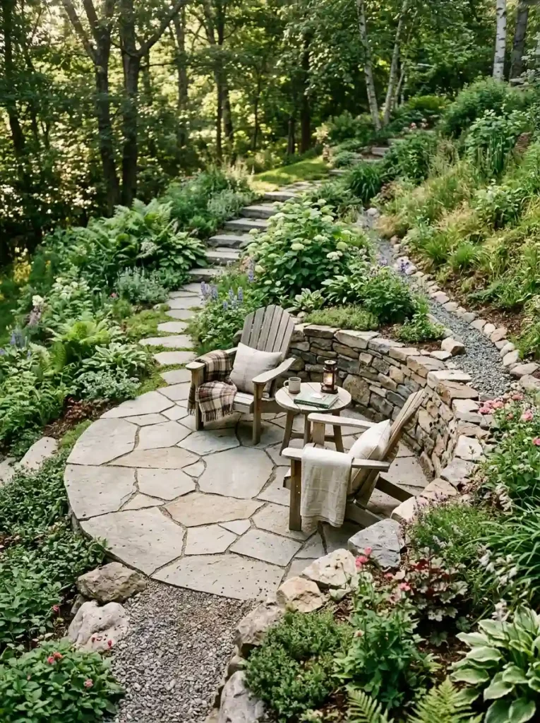 Cut a Small Patio Into the Hill