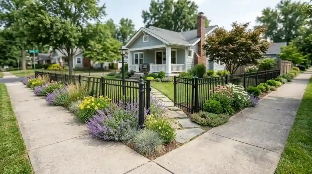 Define the Property With a Short Fence and Plants
