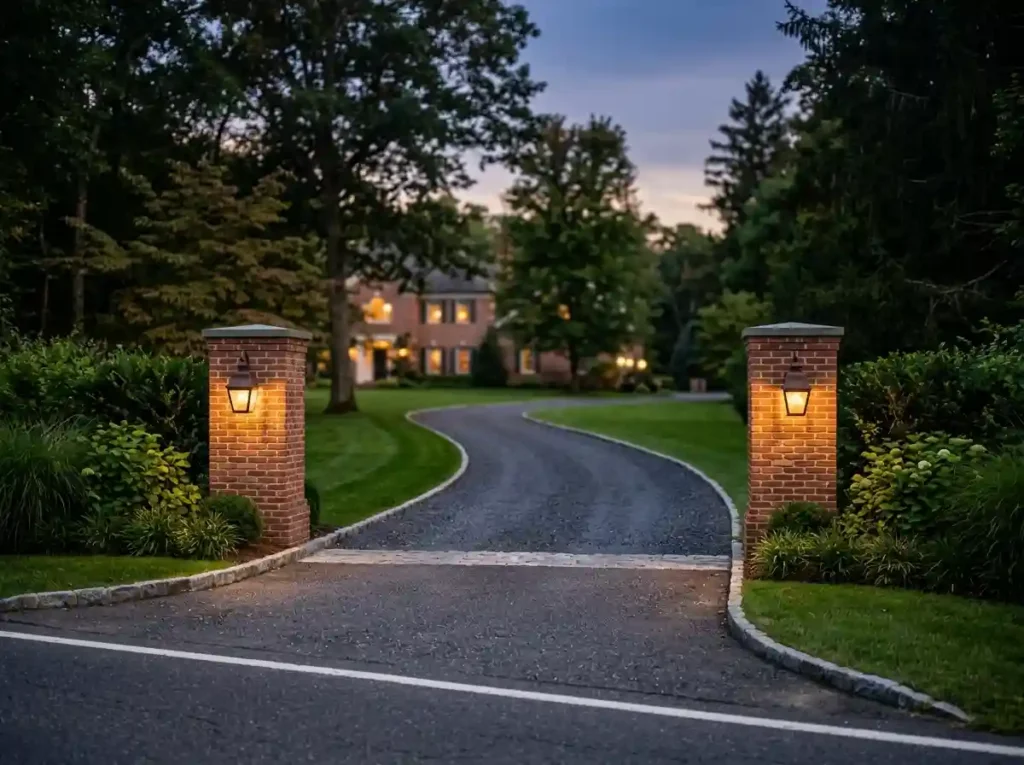 Frame a Wide Entrance with Columns