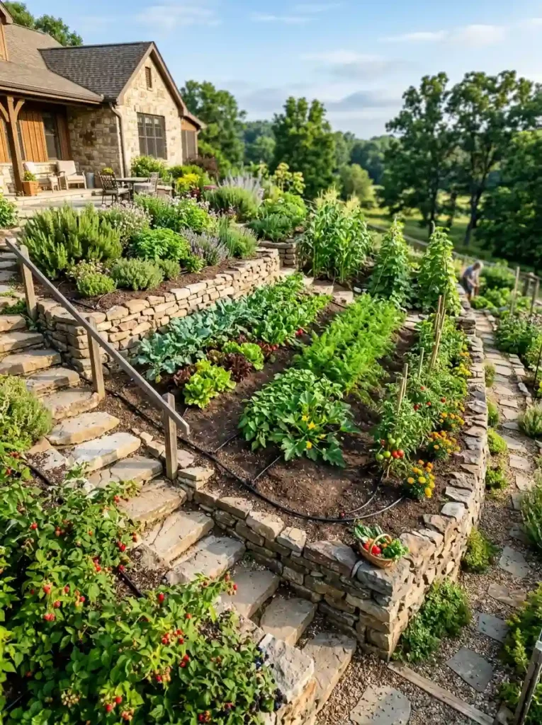 Grow Food in an Edible Hillside Garden