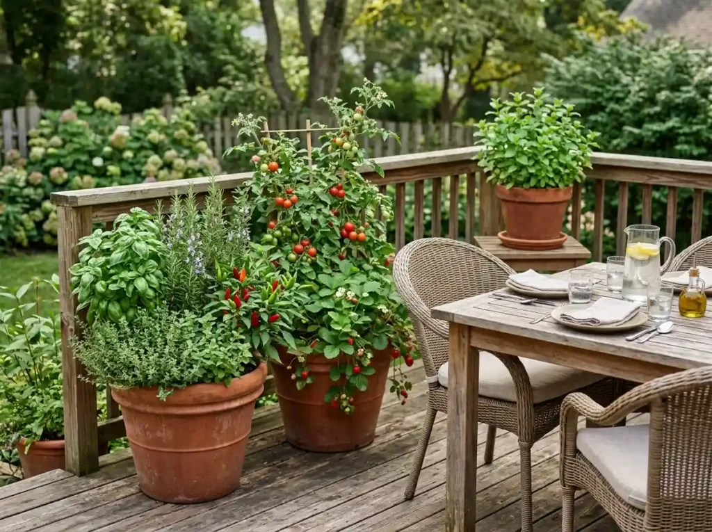 Grow Herbs and Food Near the Dining Area