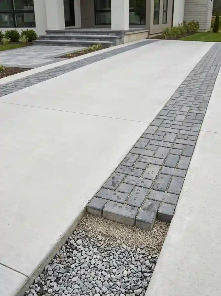 Improve Drainage With Permeable Paver Bands