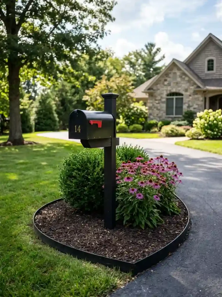 Improve the Entrance With a Small Mailbox Garden