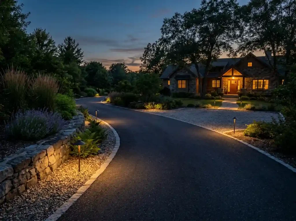 Install Low Driveway Lighting