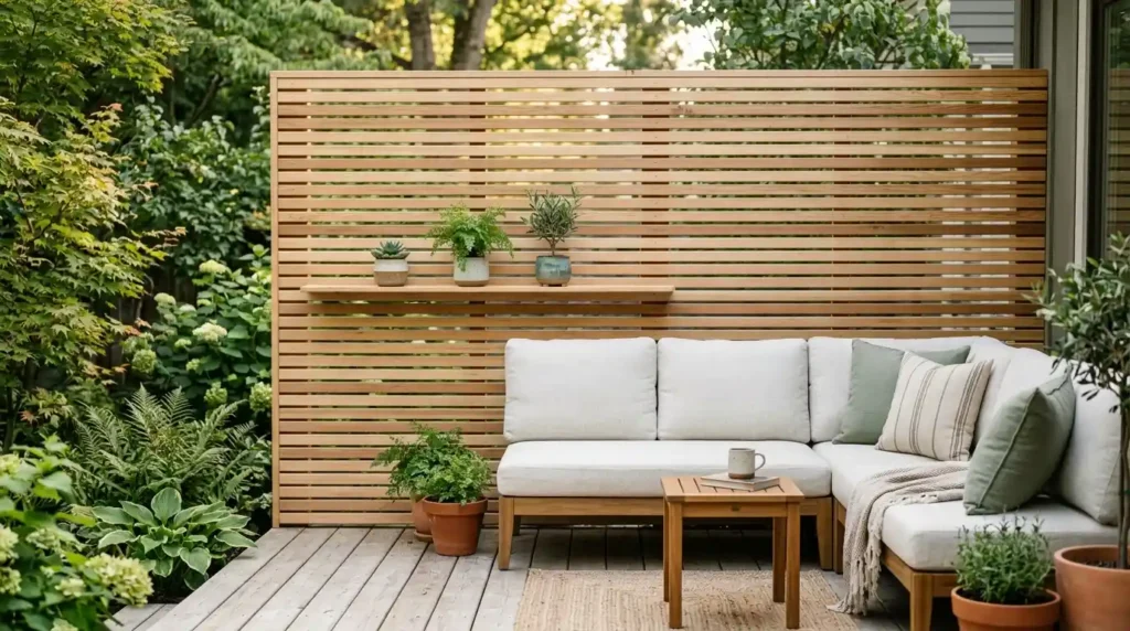 Install a Horizontal Wood Slat Screen