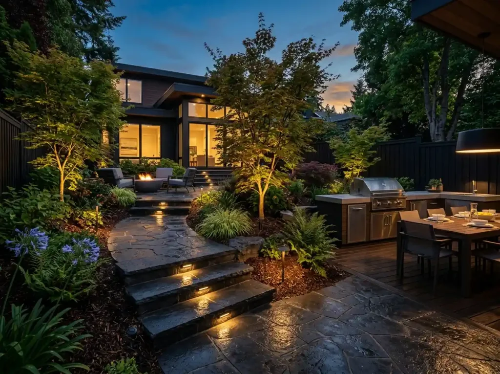 Layer Outdoor Lighting Instead of Using One Bright Light