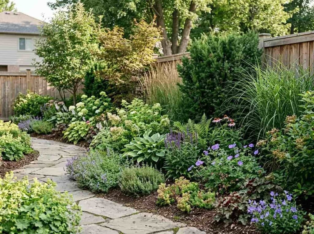 Layer Plants to Make the Yard Feel Full and Calm