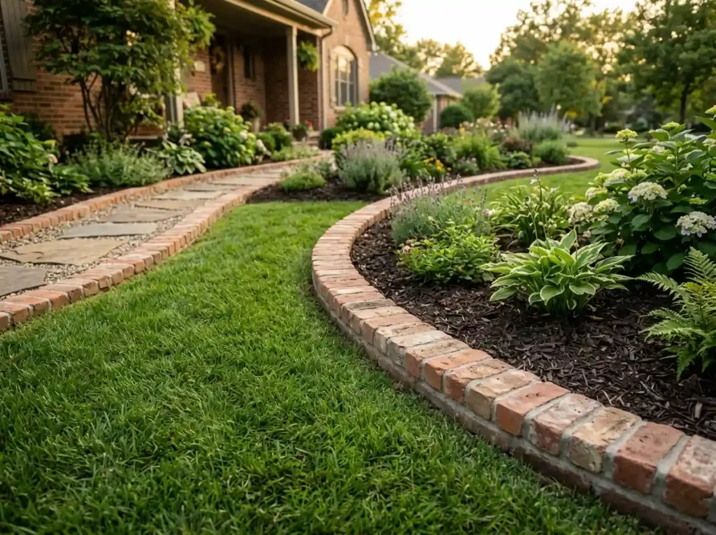 Make Garden Edging From Reclaimed Materials