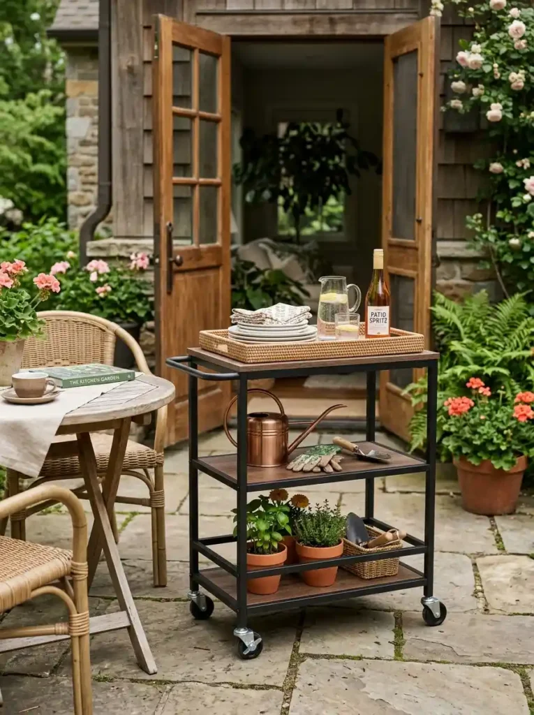 Move Supplies Easily With a Rolling Cart