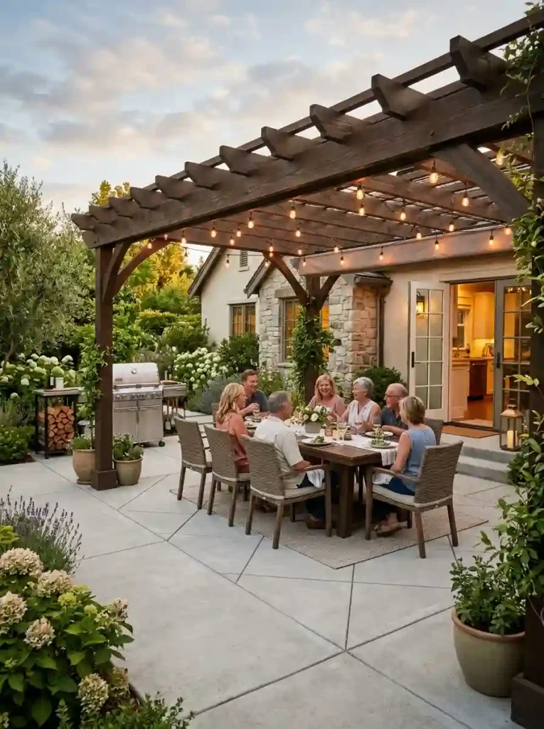 Plan the Patio Around a Dining Table