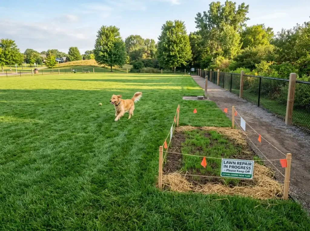 Plant Tough Grass in Open Play Areas