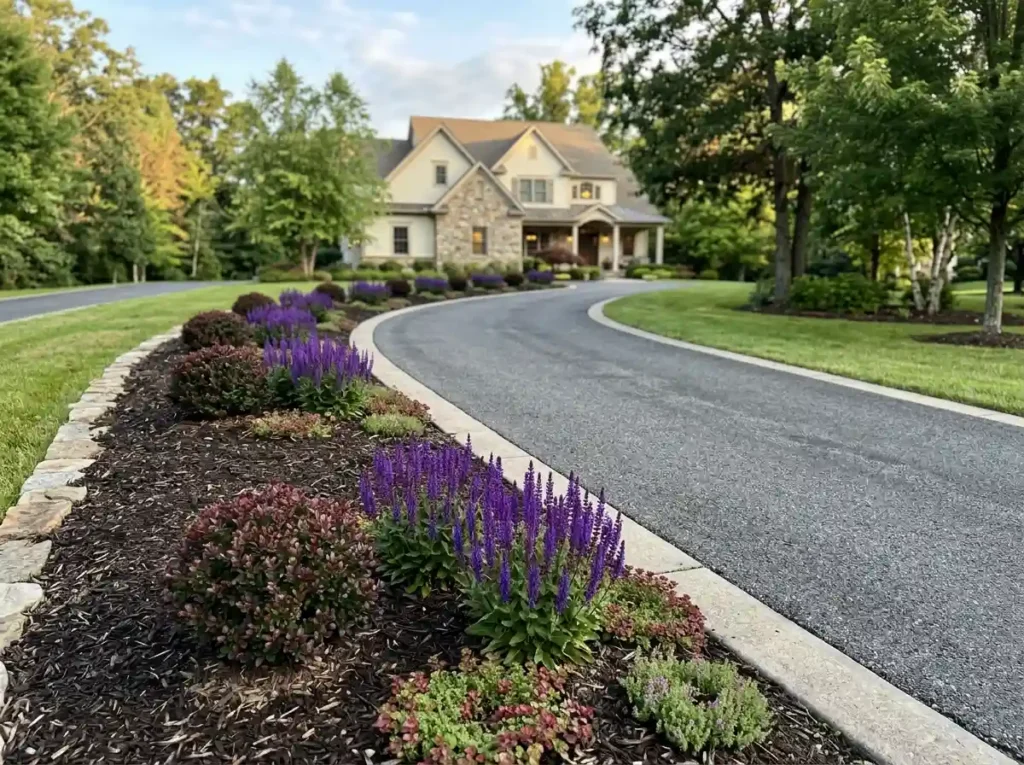 Repeat Plant Groups Along a Long Driveway