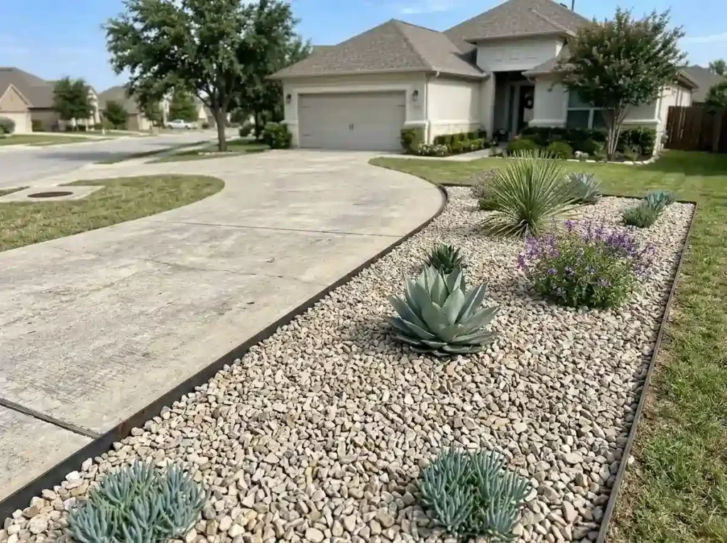 Replace Struggling Lawn with Decorative Gravel