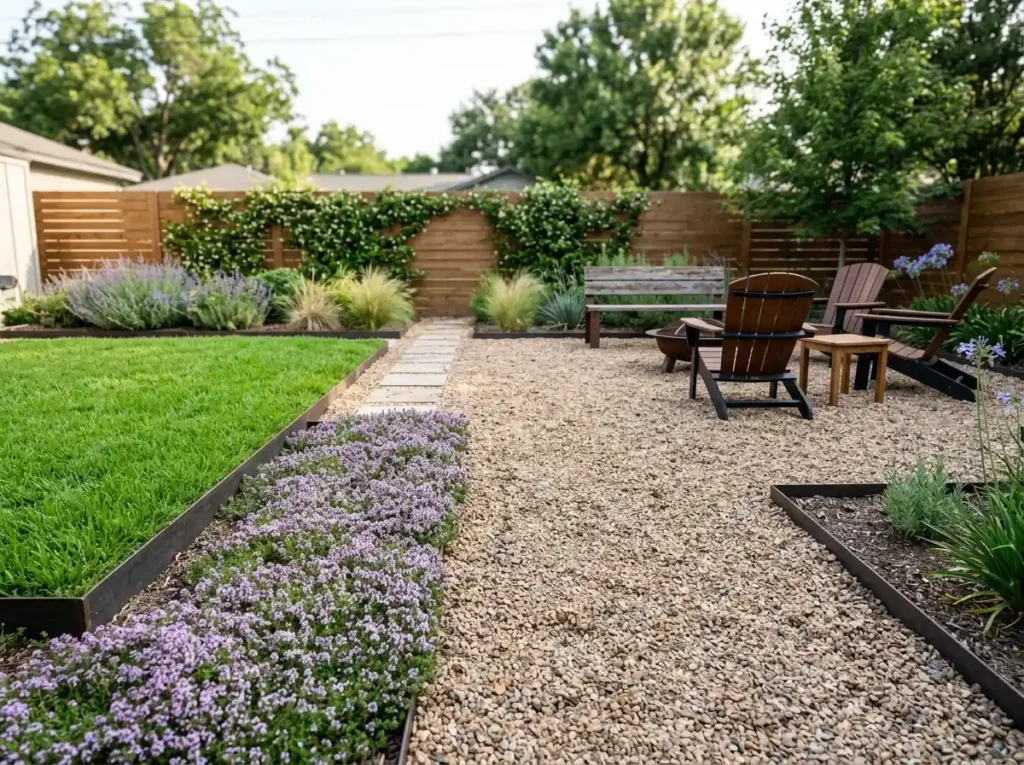 Replace Unused Lawn With Gravel or Ground Cover