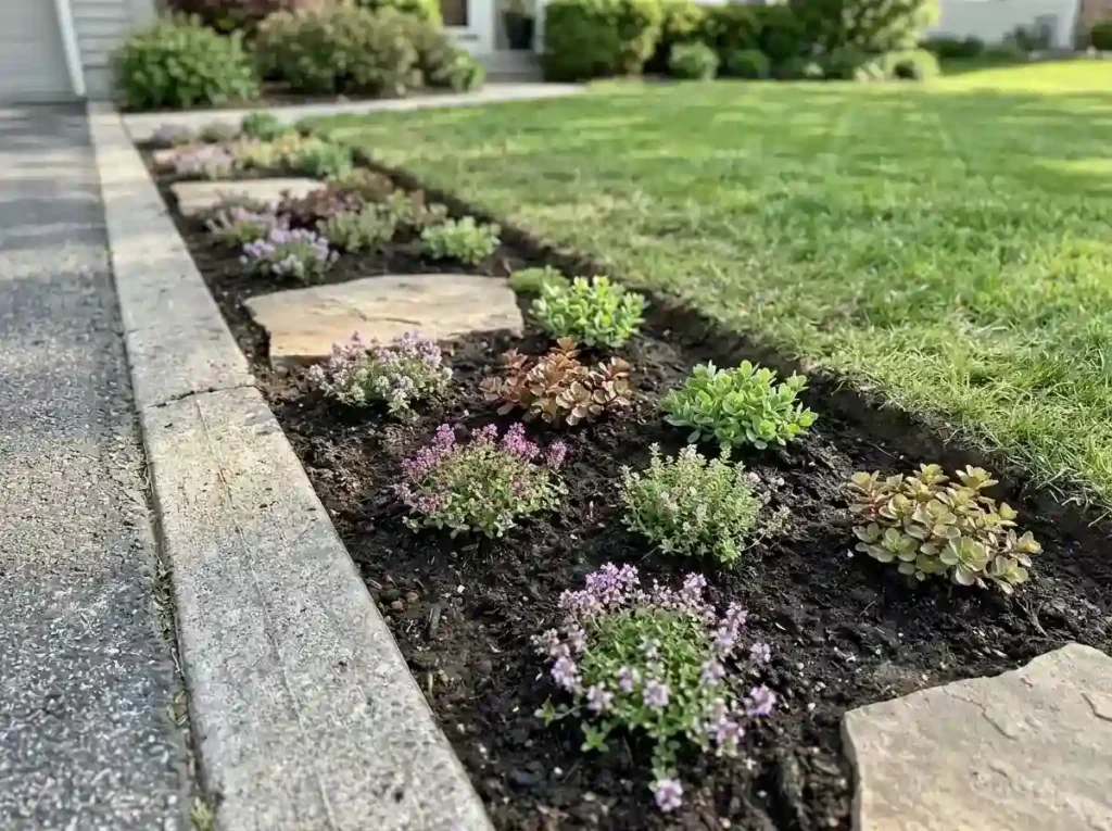 Replace Weak Grass with a Ground-Cover Strip