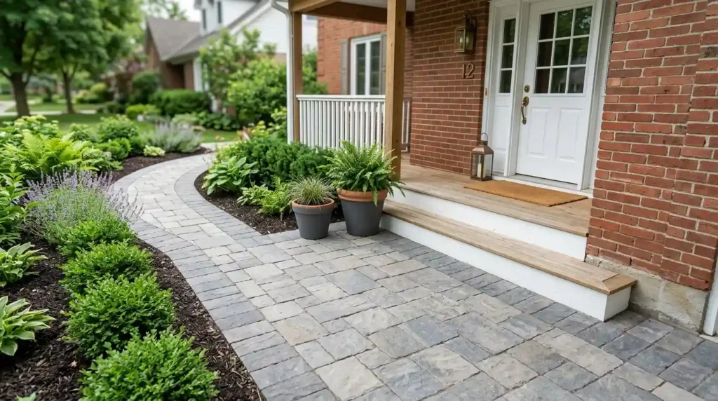 Replace a Small Concrete Landing With Pavers