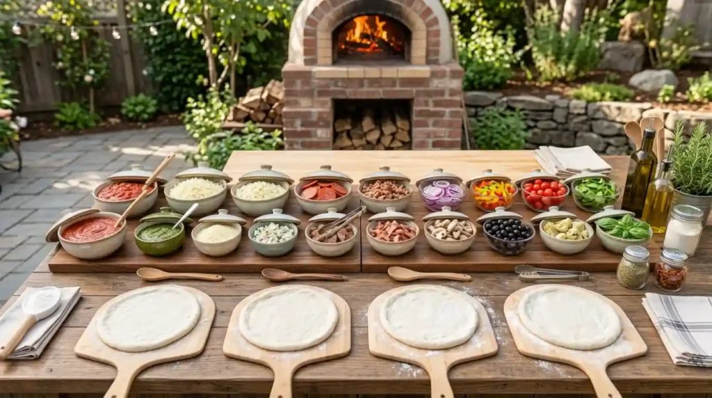 Set Up a Make-Your-Own Pizza Counter