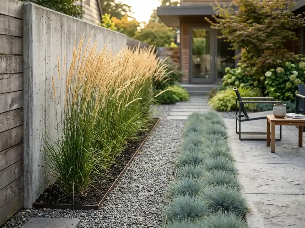 Soften Hard Edges With Ornamental Grasses