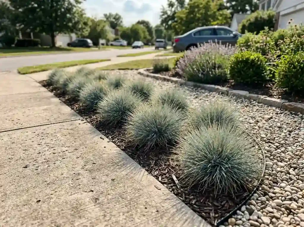 Soften Hard Pavement with Ornamental Grasses