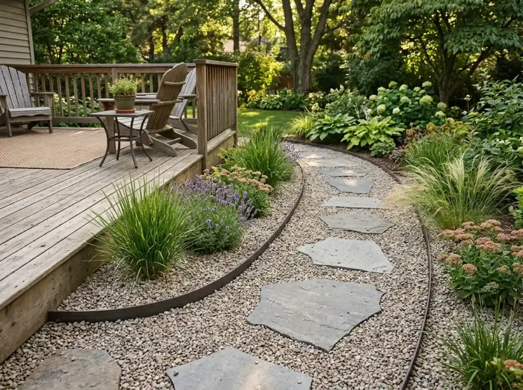 Stop Mud With a Low-Maintenance Gravel Border