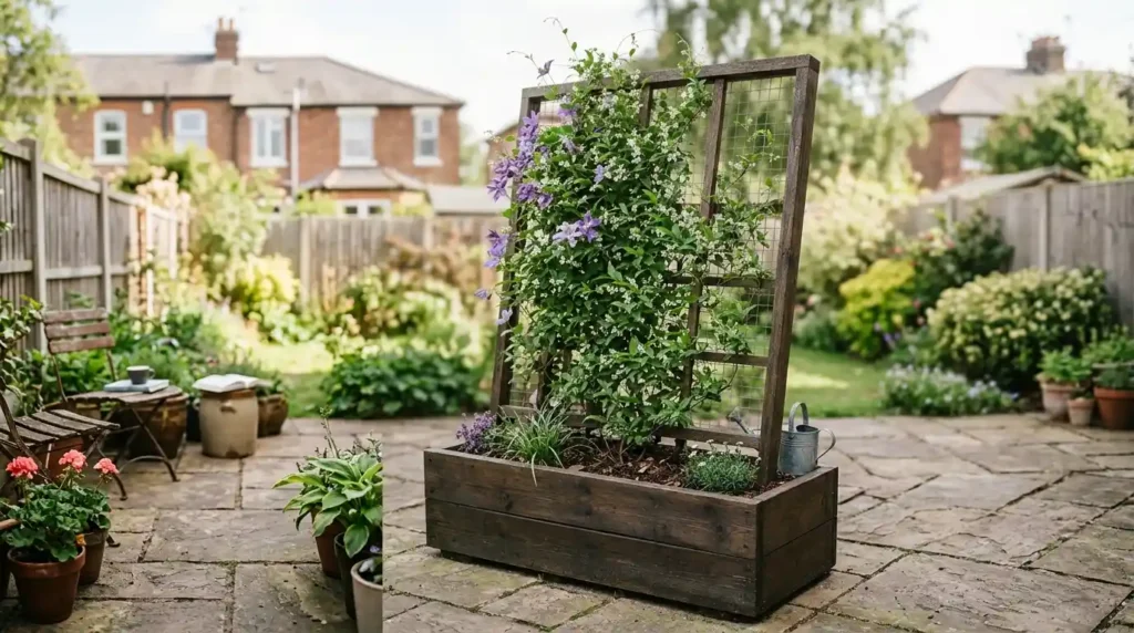 Train Climbing Vines on a Freestanding Trellis