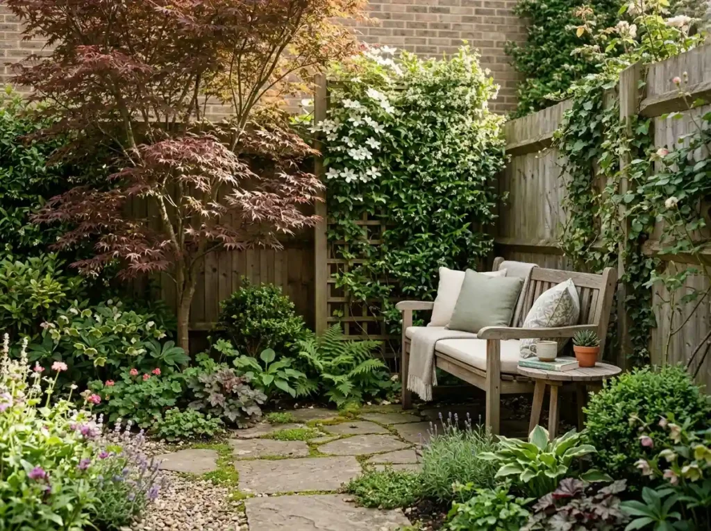 Turn One Corner Into a Private Retreat