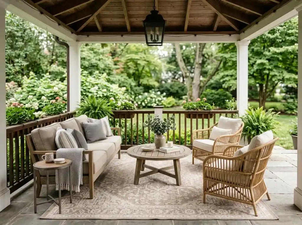 Turn Your Back Porch Into an Outdoor Living Room