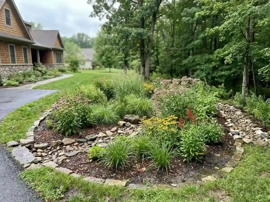 Turn a Low Spot Into a Rain Garden