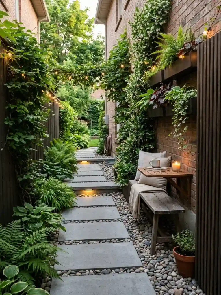 Turn a Narrow Side Yard Into a Retreat
