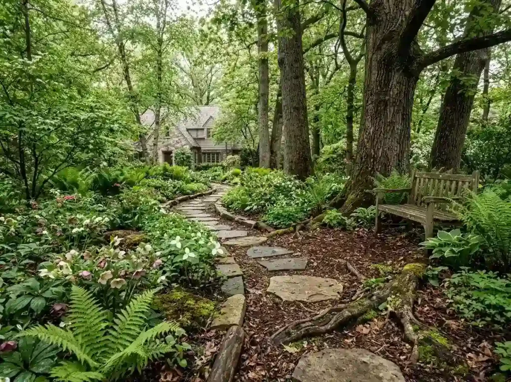 Turn a Shady Lawn Into a Woodland Garden