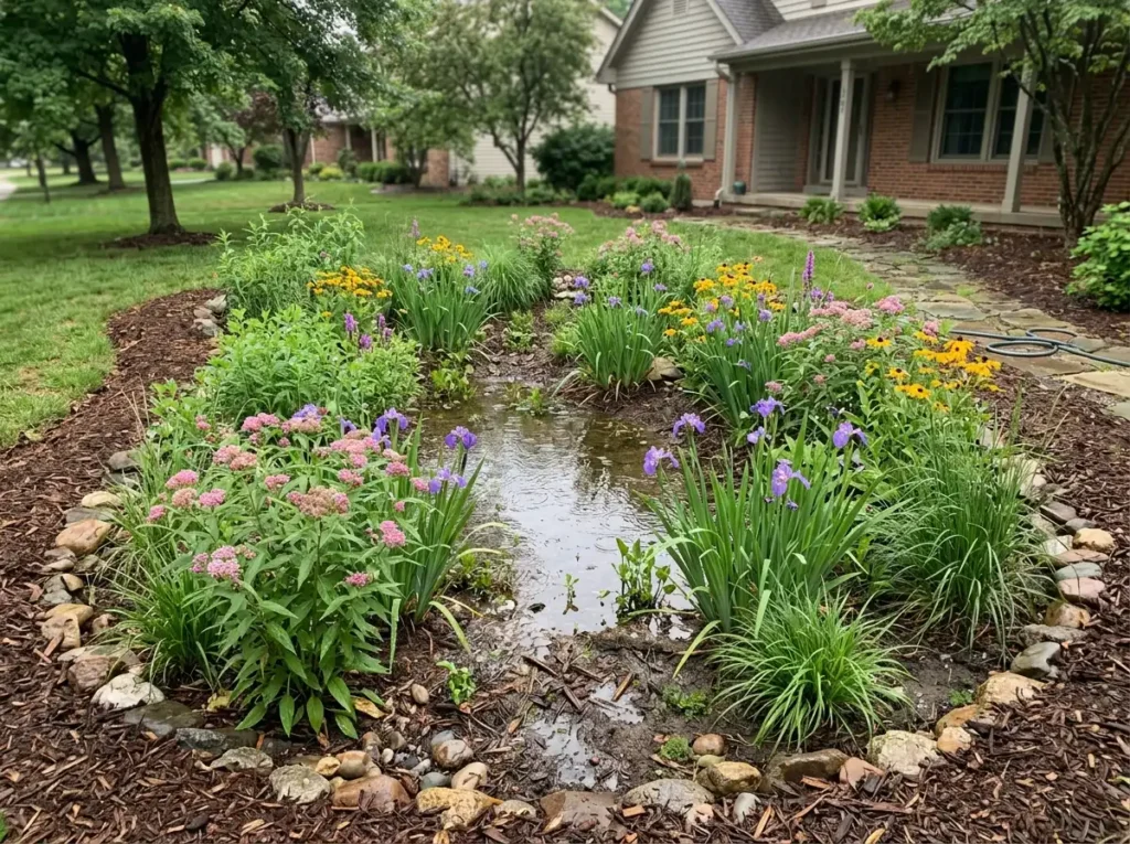 Turn a Wet Low Spot Into a Rain Garden