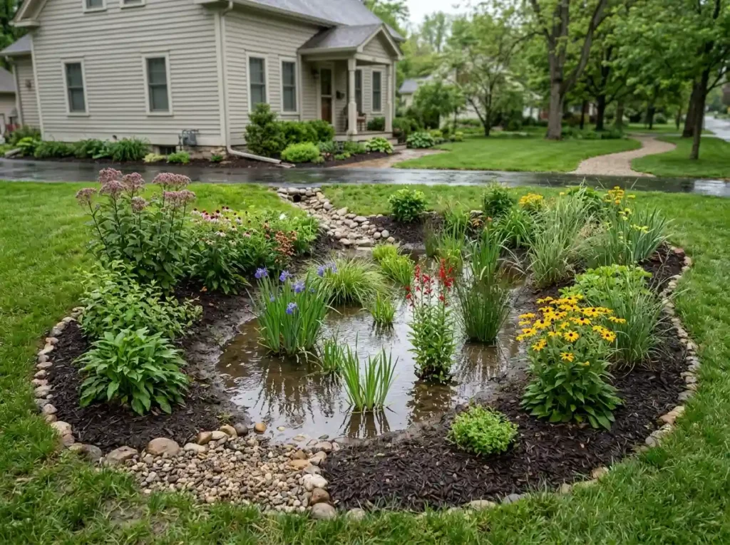 Turn a Wet Patch Into a Rain Garden