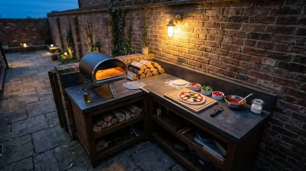 Turn an Empty Patio Corner Into a Cooking Zone