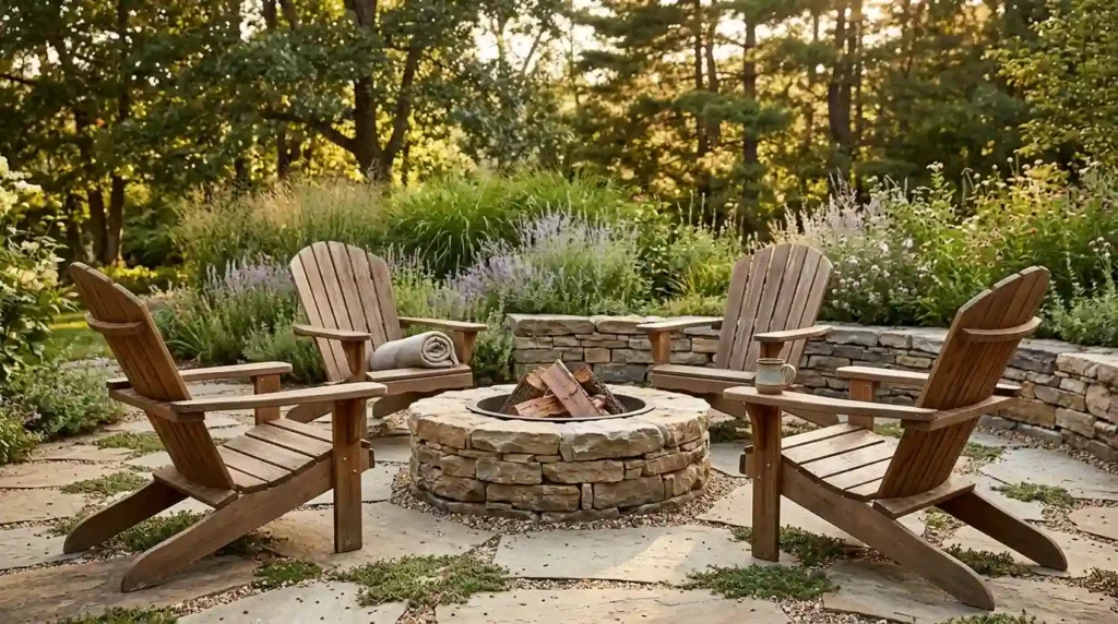 Use Adirondack Chairs for a Relaxed Camp Feel