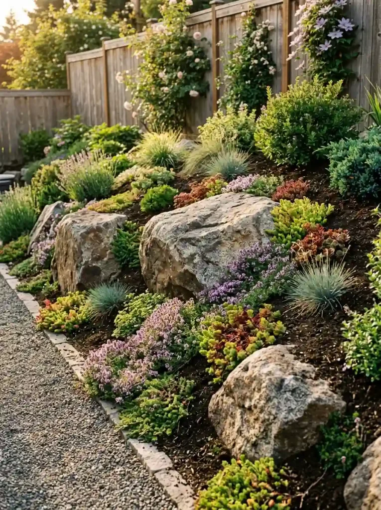 Use Boulders to Hold Soil and Add Shape