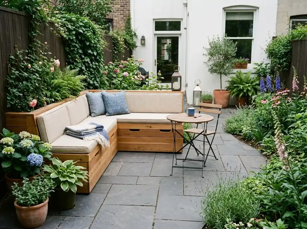Use Built-In Benches to Save Floor Space