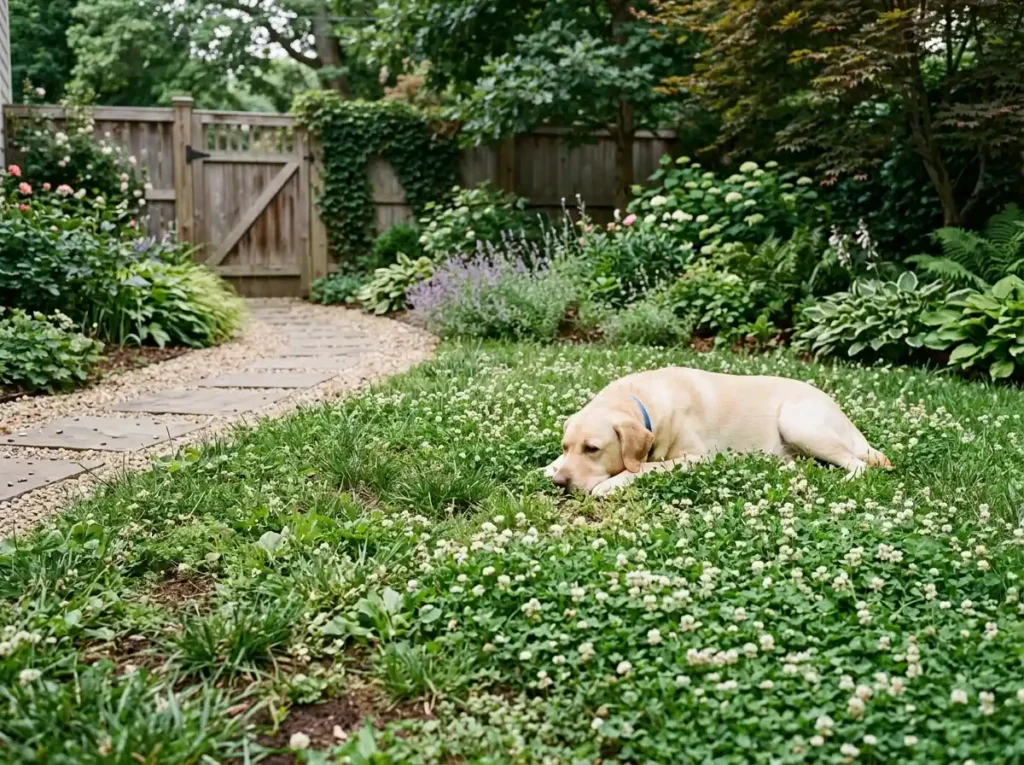Use Clover or a Mixed Lawn in Lower-Traffic Areas