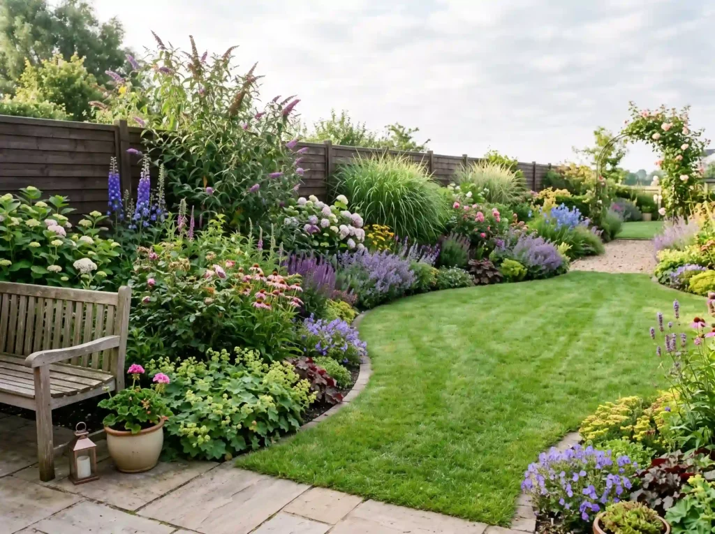 Use Curved Garden Beds to Soften a Boxy Yard