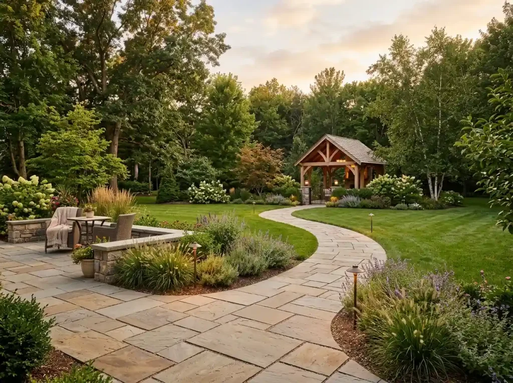 Use Curved Paths to Connect Distant Areas