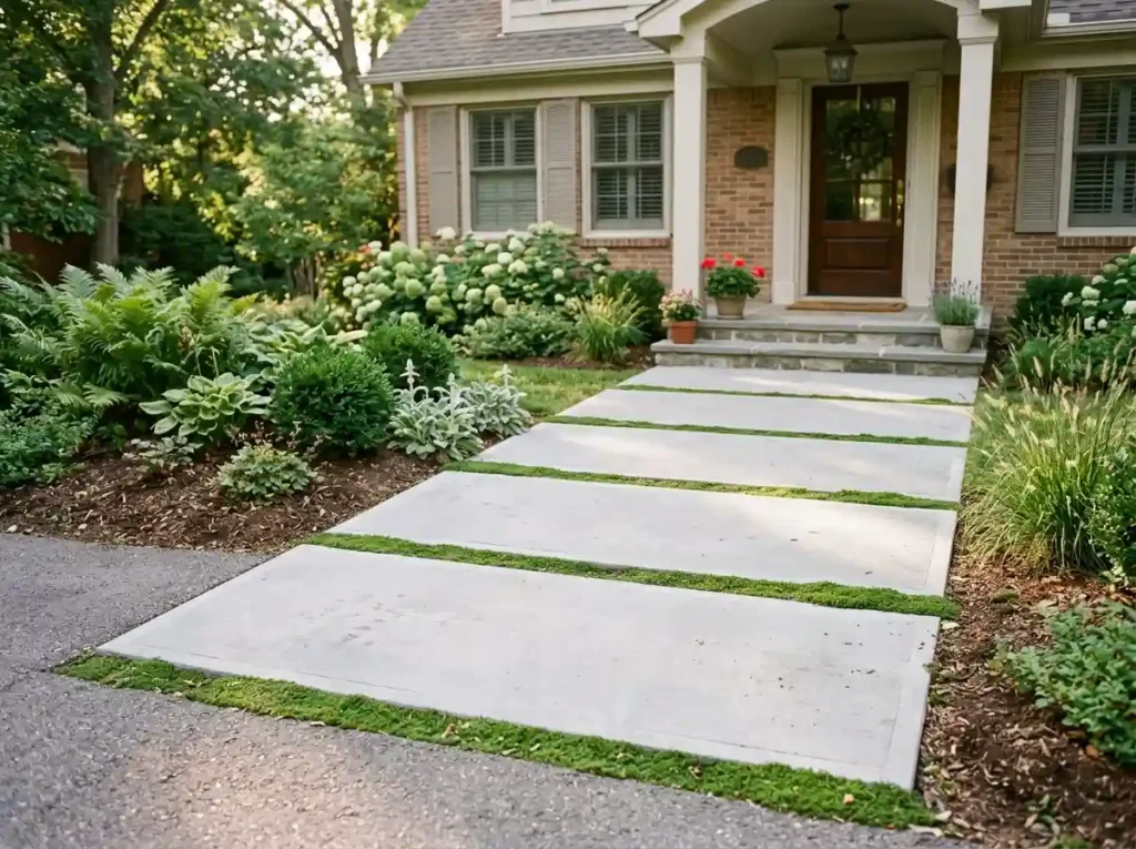 Use Large Pavers to Make the Yard Feel Less Busy