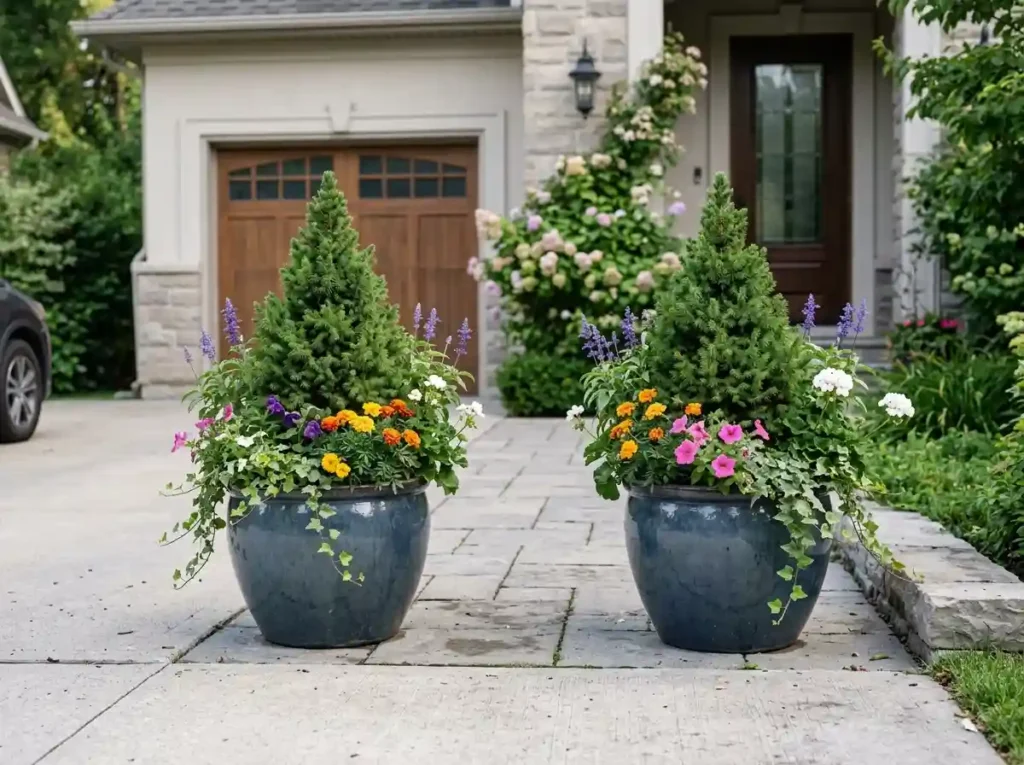 Use Matching Container Planters