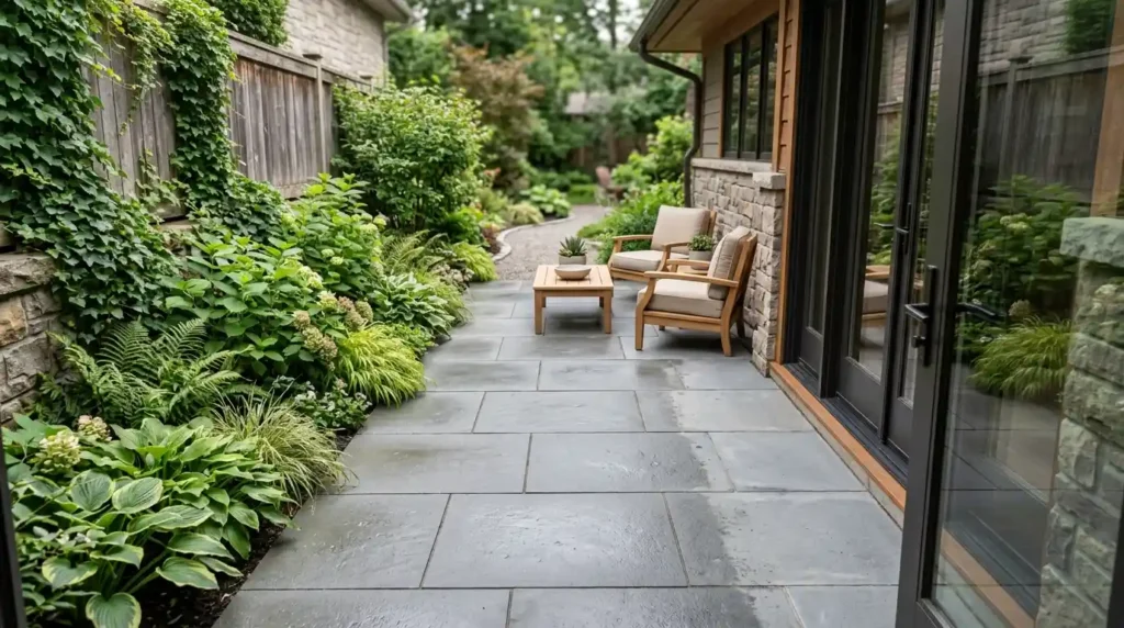 Use Oversized Pavers to Make the Patio Feel Wider