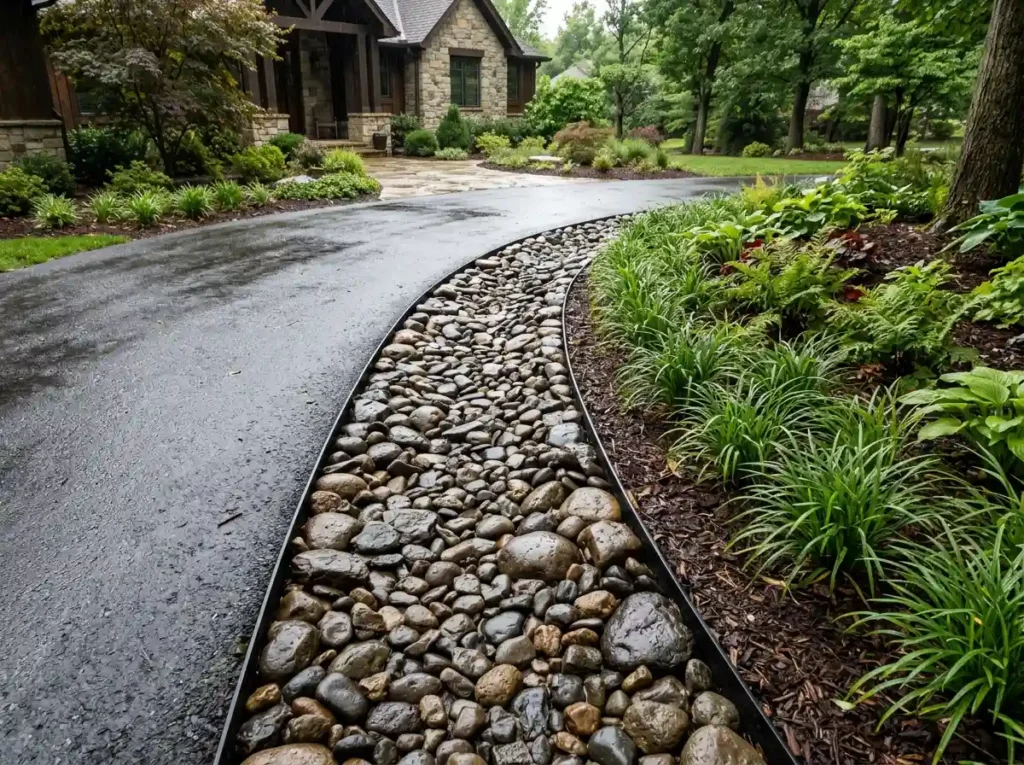 Use River Rock Only Where Water Flows