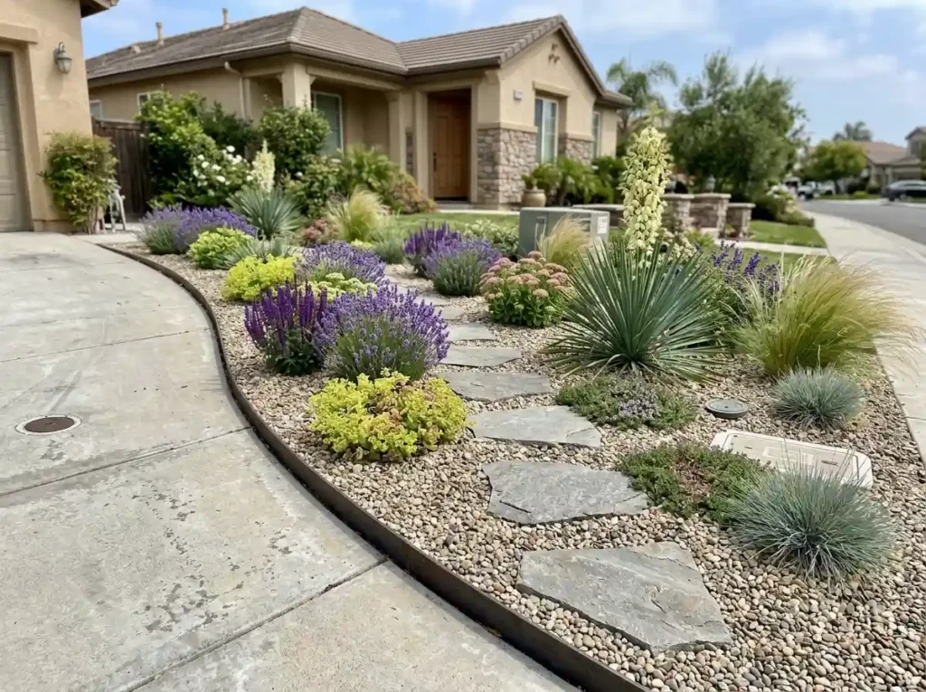 Use Rock and Gravel Without Making the Yard Too Hot