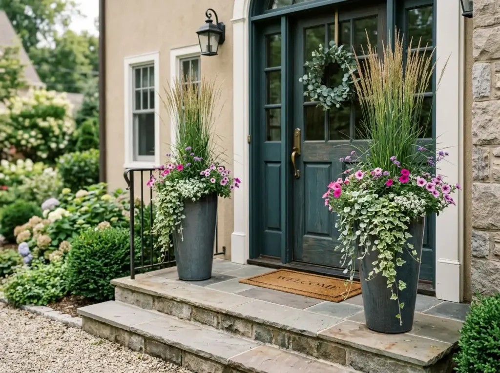 Use Tall Planters to Draw the Eye Up